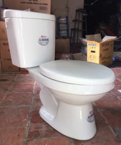 Bồn cầu giá rẻ 2 nhấn C504VN (S03 – Nắp êm) 1 Bồn cầu giá rẻ 2 nhấn C504VN (S03 – Nắp êm) 4