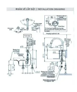 Vòi rửa bát cảm ứng Inax SF-NB454SX-J 3