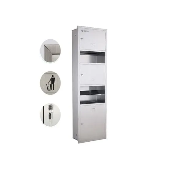 MKG-738A-mh-1 Hộp giấy âm tường kết hợp máy sấy tay có thùng rác MKG-738A 1