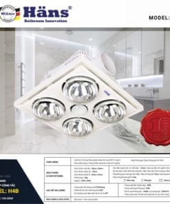 Đèn sưởi âm trần Hans H4B 3