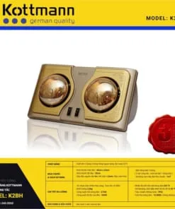 Đèn sưởi nhà tắm Kottmann K2B-Q 1 Đèn sưởi nhà tắm Kottmann K2B-Q 3