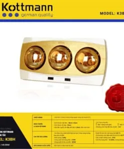 Đèn sưởi nhà tắm Kottmann K3B-H 1 Đèn sưởi nhà tắm Kottmann K3B-H 3