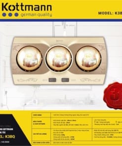 Đèn sưởi nhà tắm Kottmann K3B-Q 3