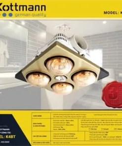 Đèn sưởi nhà tắm âm trần Kottmann K4BT 2 Đèn sưởi nhà tắm âm trần Kottmann K4BT 5