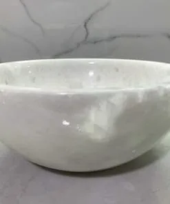 Chậu rửa lavabo Eximstone Mini Trắng đá tự nhiên 5
