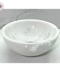 Chậu rửa lavabo Eximstone Mini Trắng đá tự nhiên 4