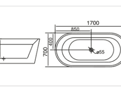 Bồn tắm Vinabat V-5045 3