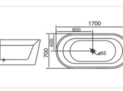 Bồn tắm Vinabat V-5045 3