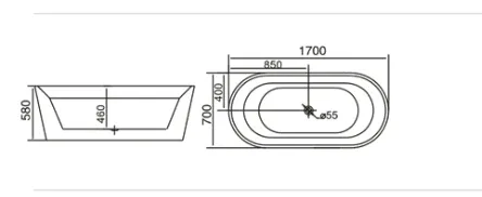 Bồn tắm Vinabat V-5045 2