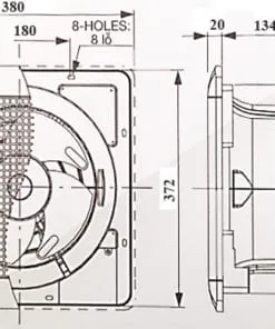 Quạt hút thông gió âm trần Mitsubishi EX-25SC7T 1 Quạt hút thông gió âm trần Mitsubishi EX-25SC7T 3