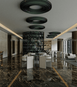 Gạch ốp lát 100×100 cm Catalan vân đá loang đen 1052 3