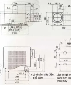 Quạt hút thông gió âm trần Mitsubishi VD-23ZP4T5 2 Quạt hút thông gió âm trần Mitsubishi VD-23ZP4T5 5