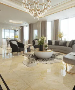 Gạch ốp lát 100×100 cm Catalan vân đá vàng 1003 7