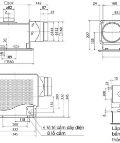 Quạt hút thông gió âm trần Mitsubishi VD-20Z4T5 1 Quạt hút thông gió âm trần Mitsubishi VD-20Z4T5 3