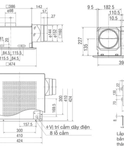 Quạt hút thông gió âm trần Mitsubishi VD-23ZP4T5 1 Quạt hút thông gió âm trần Mitsubishi VD-23ZP4T5 4