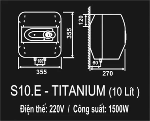 s10e Bình nước nóng lạnh Picenza S10E 2