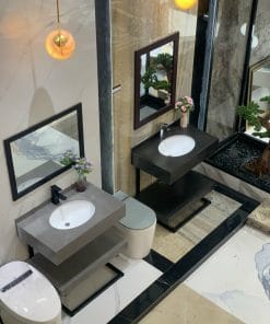 Bộ Lavabo kèm bàn đá 2 tầng ALICE 10503 11