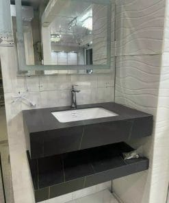 Bộ Lavabo kèm bàn đá 2 tầng ALICE 10501 9