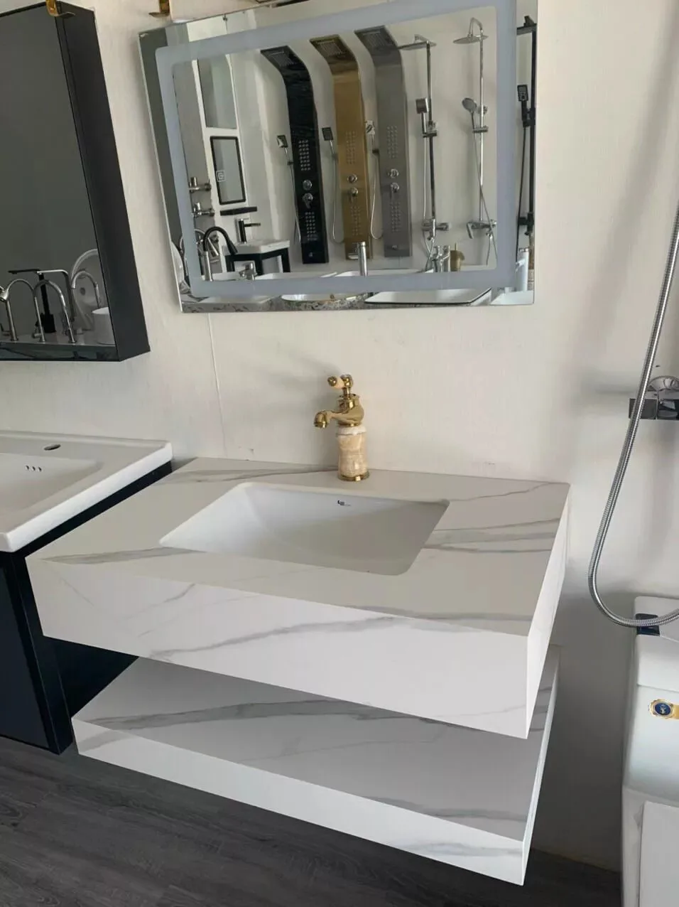 Bộ Lavabo kèm bàn đá 2 tầng ALICE 10501 26
