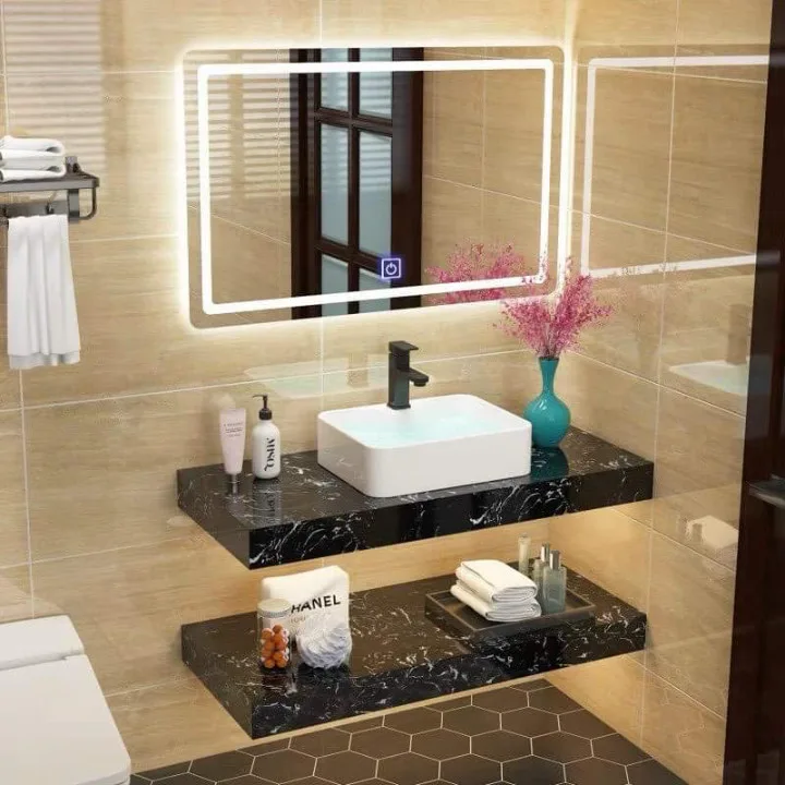 Bộ Lavabo kèm bàn đá 2 tầng ALICE 10501 23