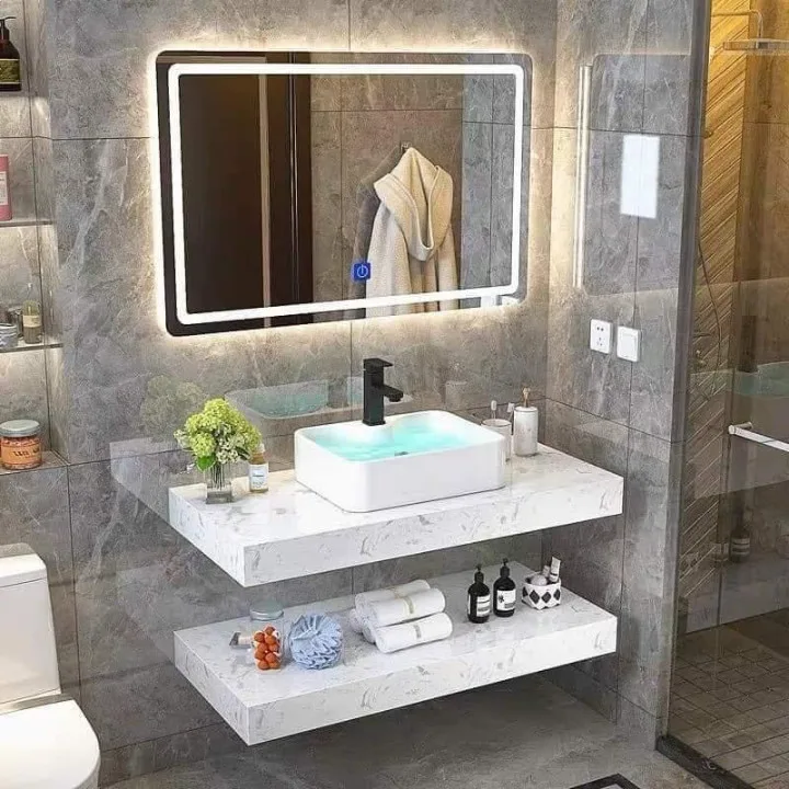 Bộ Lavabo kèm bàn đá 2 tầng ALICE 10501 20