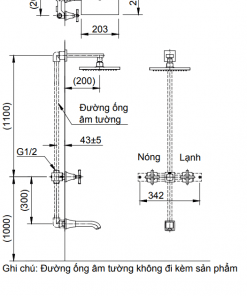 Sen cây âm tường cao cấp Inax BFV-81SEW 3
