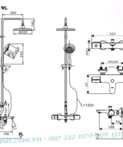 Sen cây nhiệt độ Inax BFV-3415T 2
