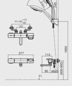 Sen tắm nhiệt độ Inax BFV-6013T 2 Sen tắm nhiệt độ Inax BFV-6013T 6