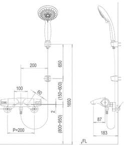 Sen tắm Inax BFV-1403S-4C 1 Sen tắm Inax BFV-1403S-4C 2