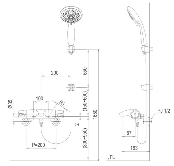 ban-ve-ky-thuat-sen-tam-nhiet-do-inax-bfv-5103t-5c Sen tắm Inax BFV-1403S-8C 1