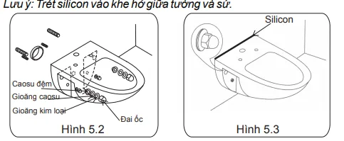 Bồn cầu Inax AC-22PVN treo tường không két nước (Nắp đóng êm) 4