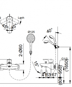 Sen tắm Inax BFV-213S-1C nóng lạnh 1 bvkt- sen-tam-inax-bfv-213