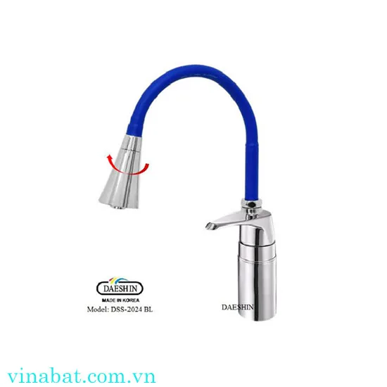 Vòi rửa bát cần mềm nóng lạnh màu đỏ DAESHIN DSS-2024RE 6 Vòi rửa bát cần mềm nóng lạnh màu đỏ DAESHIN DSS-2024RE 3