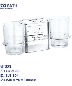 Kệ cốc đánh răng EcoBath EC-6053 1 Kệ cốc đánh răng EcoBath EC-6053 3