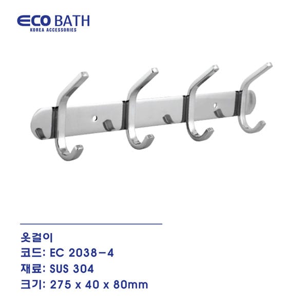 moc-ao-ecobath-ec2038-4 Móc áo Ecobath EC-2038-4 2