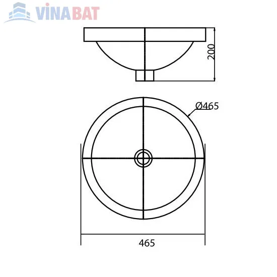 CD6.-1 Chậu rửa lavabo Viglacera CD6 đặt bàn đá 2