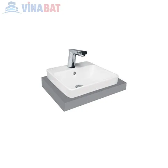 Chậu rửa lavabo Viglacera V24 đặt bàn đá 1