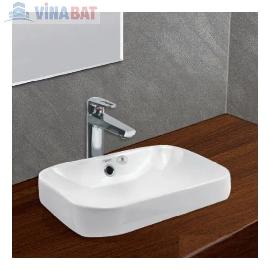 Chậu rửa lavabo Viglacera V27 đặt bàn đá 3
