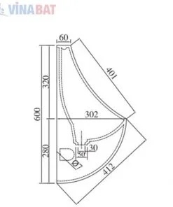 Tiểu nam Viglacera T51 treo tường 5