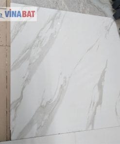 Gạch Ấn Độ 80x80cm siêu bóng trắng khói i622 3