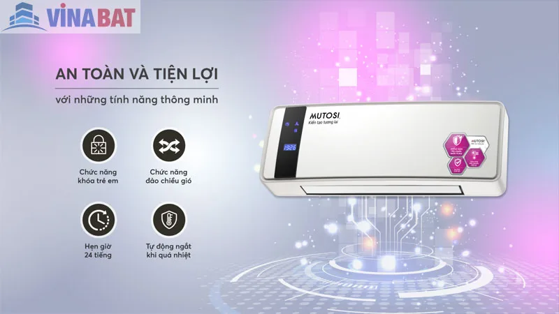 Máy sưởi điều hòa Ceramic Mutosi MCH-2000E 5 may-suoi-dieu-hoa-mutosi-mch2000