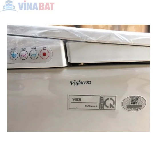  Bồn cầu Viglacera cảm ứng nắp rửa điện tử V93 4