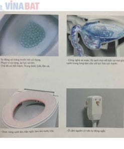 Bồn cầu Viglacera cảm ứng nắp rửa điện tử V94.RW 4 Bồn cầu Viglacera cảm ứng nắp rửa điện tử V94.RW 9