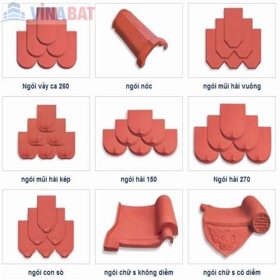 Ngói lợp Hạ Long mũi hài vuông 11