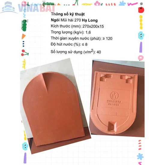 Ngói lợp Hạ Long hài 270 6