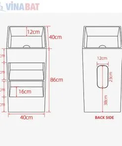 Chậu rửa lavabo Sewo MKC-S007W 4
