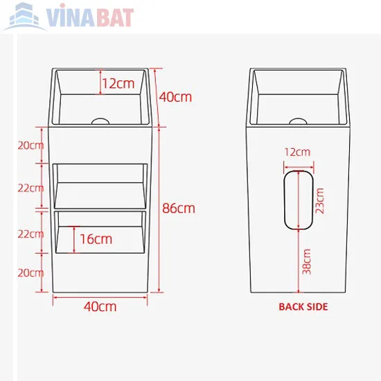 Chậu rửa lavabo Sewo MKC-S007W 2