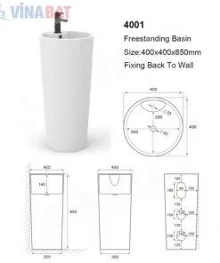 Chậu rửa lavabo Sewo NP-814 1 Chậu rửa lavabo Sewo NP-814 4