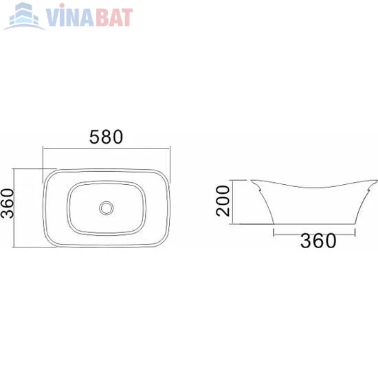 Chậu rửa lavabo Sewo NST-5836 2