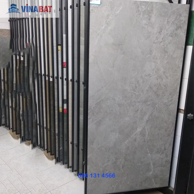 Gạch Trung Quốc kích thước 75x150cm vân đá màu ghi men matt 95500103 6 gach-kho-lon-75x150-95500103